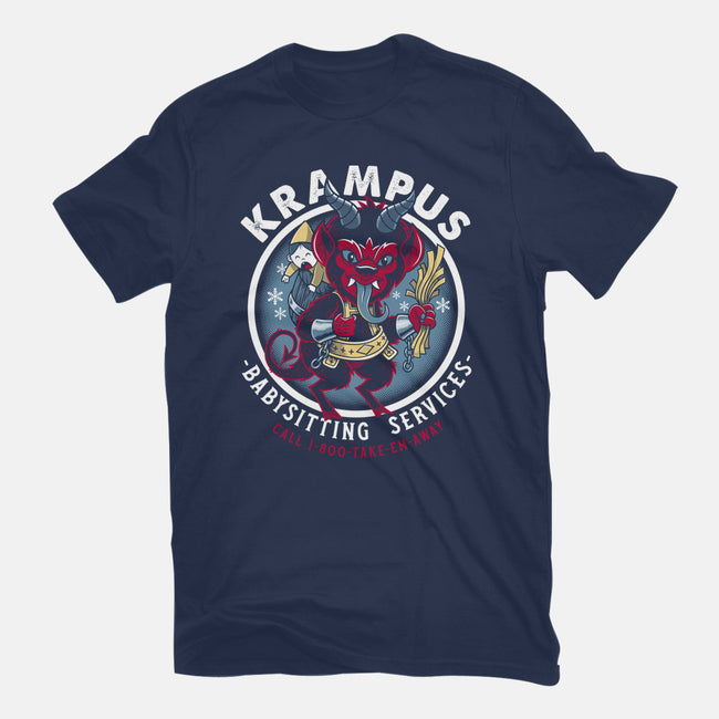 Krampus Babysitting Services-womens basic tee-Nemons