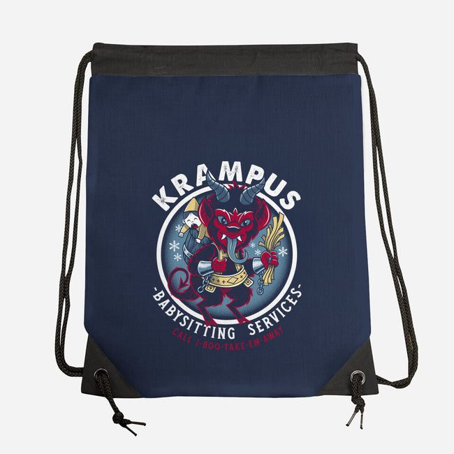 Krampus Babysitting Services-none drawstring bag-Nemons