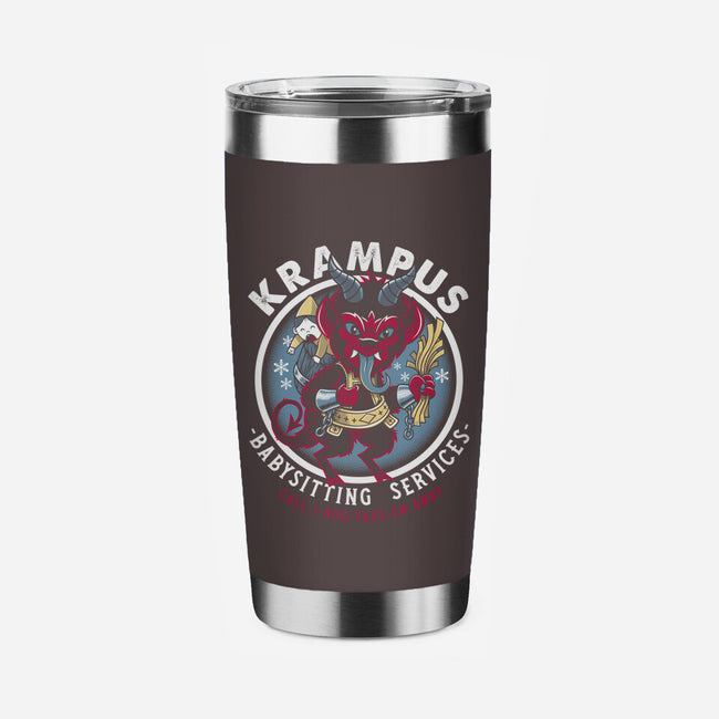 Krampus Babysitting Services-none stainless steel tumbler drinkware-Nemons