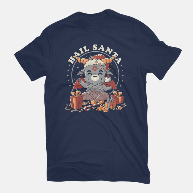 Hail Santa Claus-mens premium tee-eduely