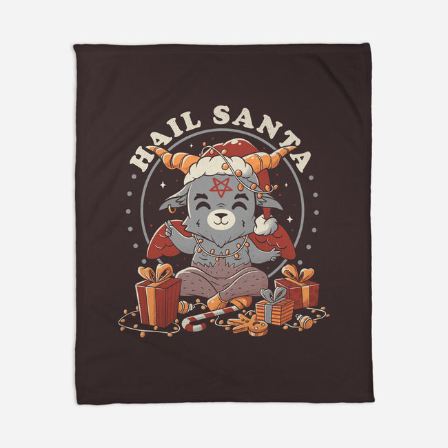 Hail Santa Claus-none fleece blanket-eduely