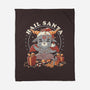 Hail Santa Claus-none fleece blanket-eduely