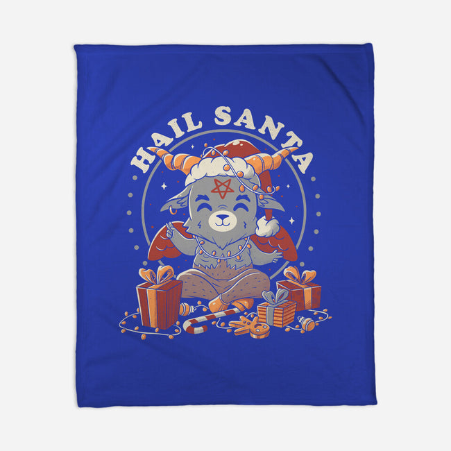 Hail Santa Claus-none fleece blanket-eduely