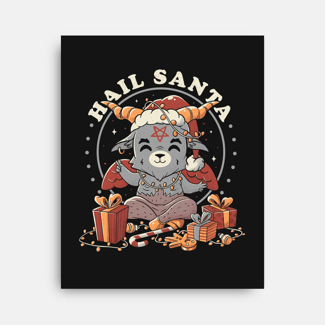 Hail Santa Claus-none stretched canvas-eduely