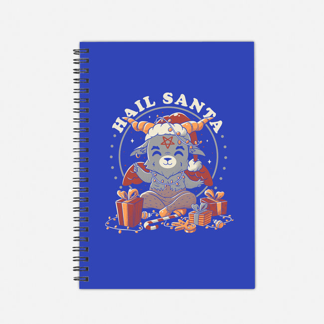 Hail Santa Claus-none dot grid notebook-eduely