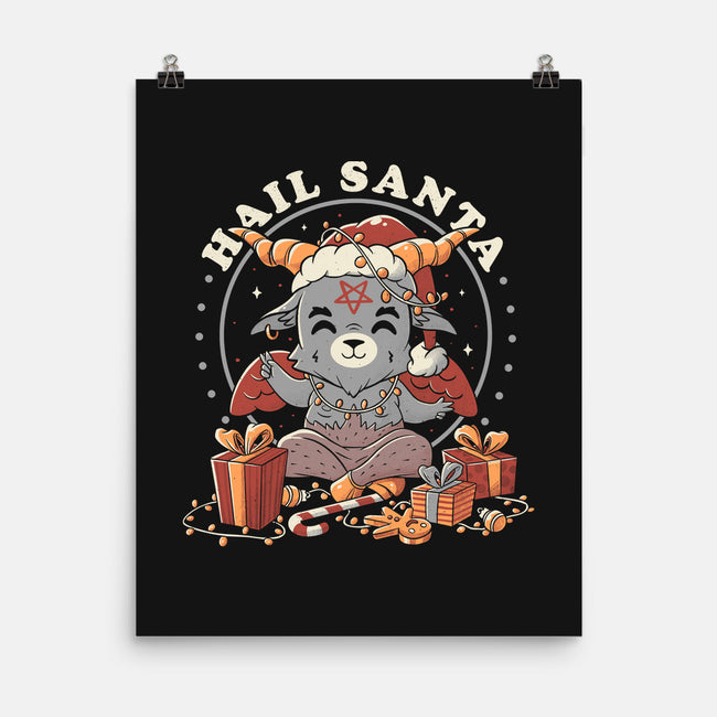 Hail Santa Claus-none matte poster-eduely