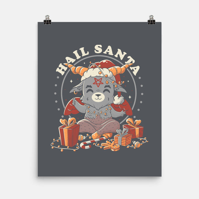 Hail Santa Claus-none matte poster-eduely