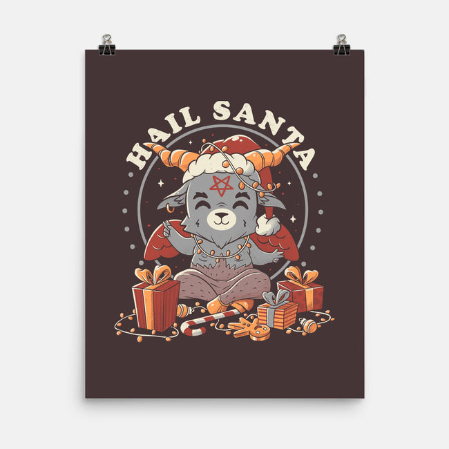 Hail Santa Claus-none matte poster-eduely