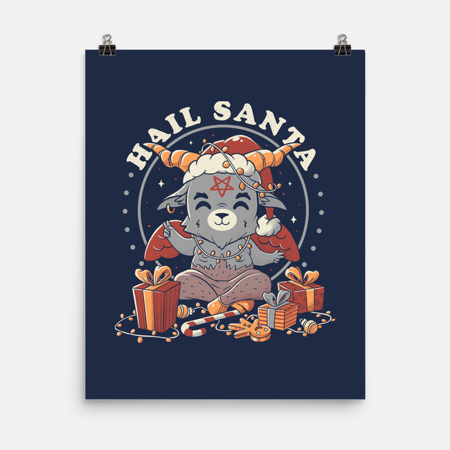 Hail Santa Claus-none matte poster-eduely