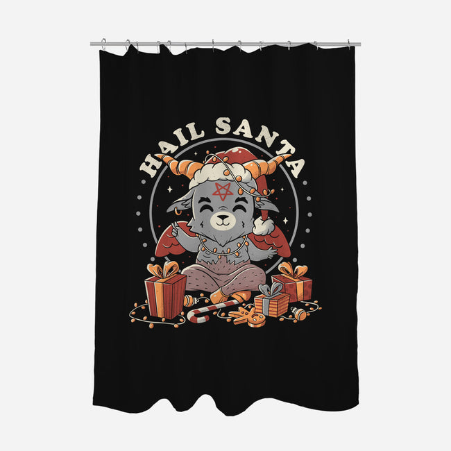 Hail Santa Claus-none polyester shower curtain-eduely