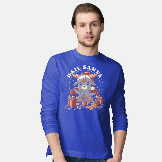 Hail Santa Claus-mens long sleeved tee-eduely