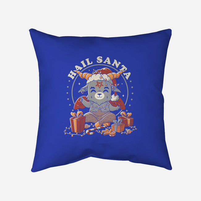 Hail Santa Claus-none removable cover throw pillow-eduely
