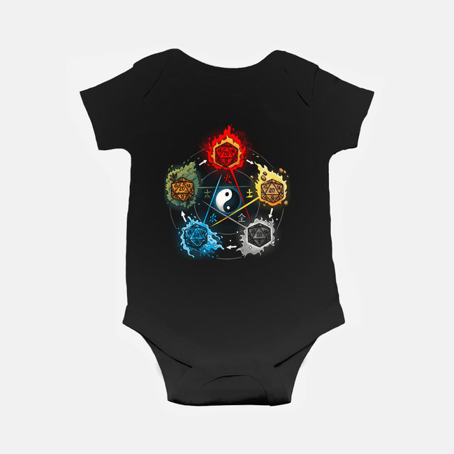 Dice Elements-baby basic onesie-Vallina84