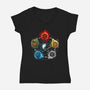 Dice Elements-womens v-neck tee-Vallina84