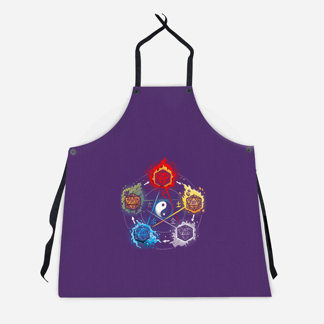 Dice Elements-unisex kitchen apron-Vallina84