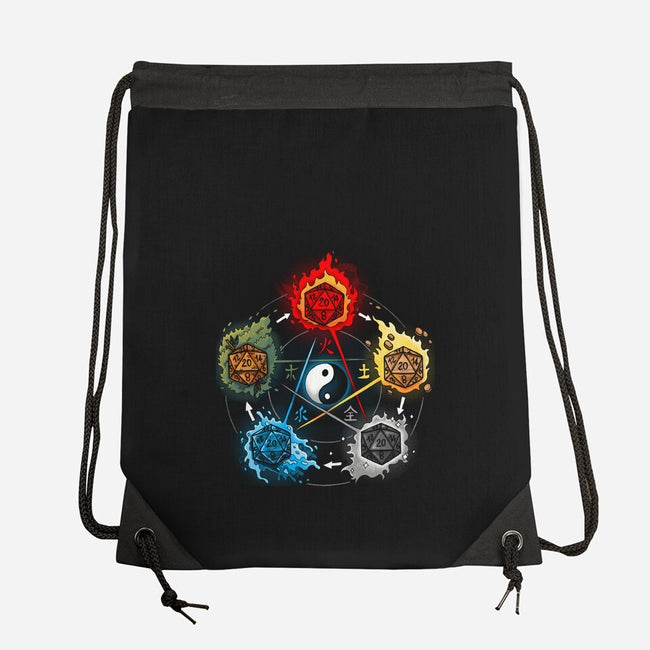 Dice Elements-none drawstring bag-Vallina84