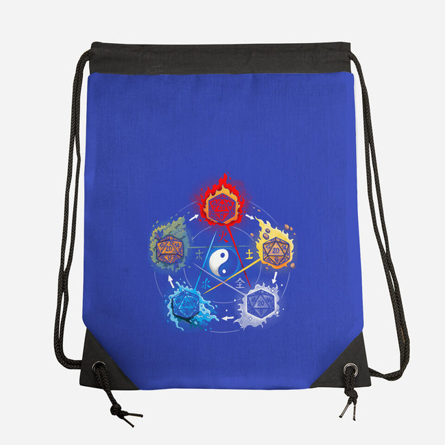 Dice Elements-none drawstring bag-Vallina84