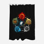 Dice Elements-none polyester shower curtain-Vallina84