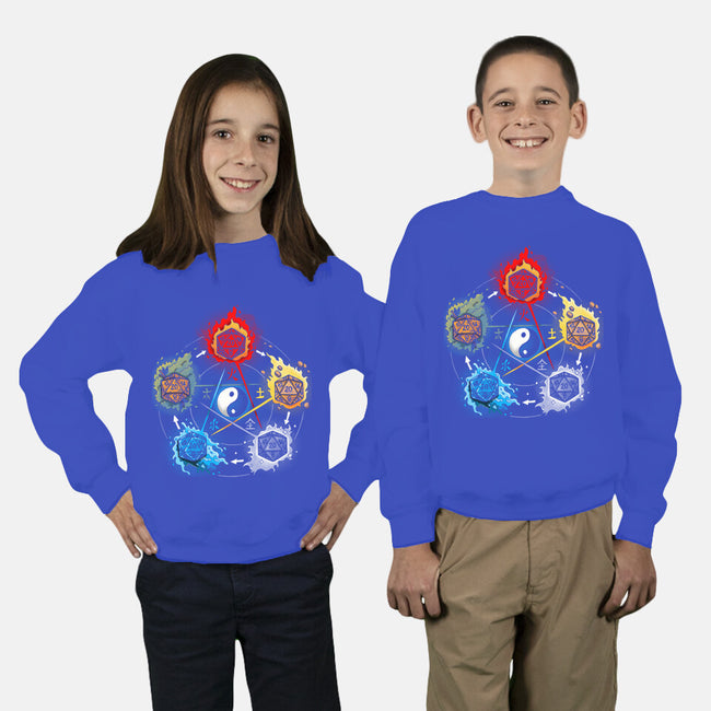 Dice Elements-youth crew neck sweatshirt-Vallina84