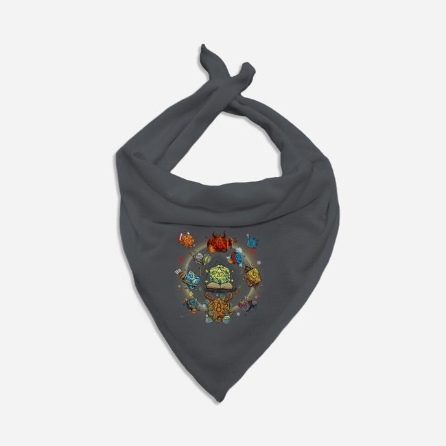 Black Hole Dice-dog bandana pet collar-Vallina84