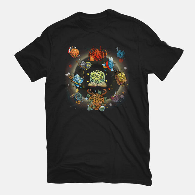 Black Hole Dice-unisex basic tee-Vallina84