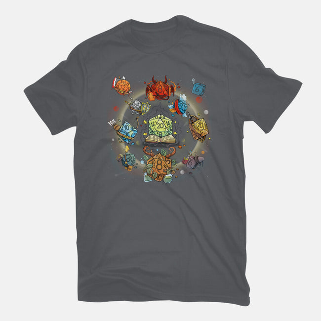 Black Hole Dice-unisex basic tee-Vallina84
