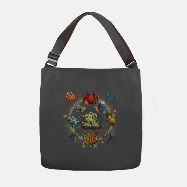 Black Hole Dice-none adjustable tote-Vallina84