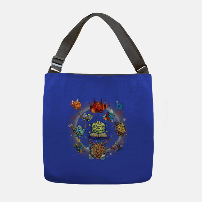 Black Hole Dice-none adjustable tote-Vallina84