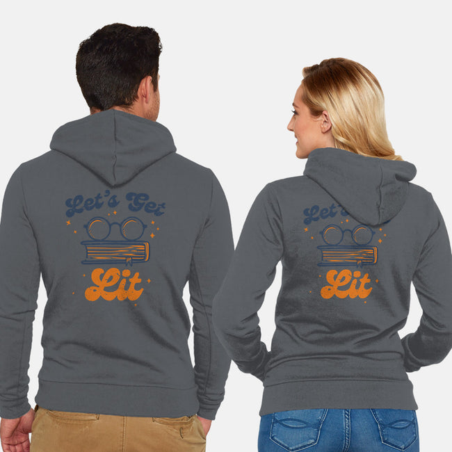 Get Lit-unisex zip-up sweatshirt-CoD Designs
