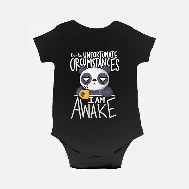 Morning Panda-baby basic onesie-TaylorRoss1