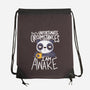 Morning Panda-none drawstring bag-TaylorRoss1