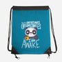 Morning Panda-none drawstring bag-TaylorRoss1