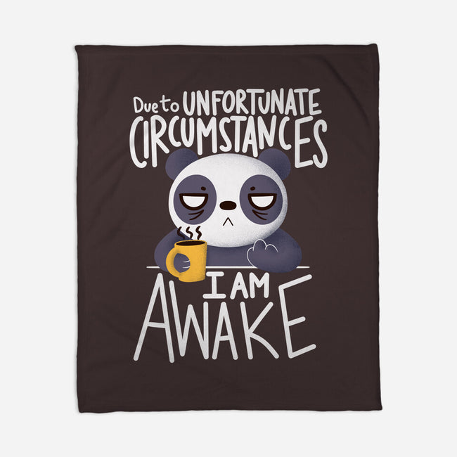 Morning Panda-none fleece blanket-TaylorRoss1