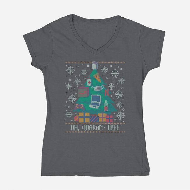Quarantree-womens v-neck tee-xMorfina