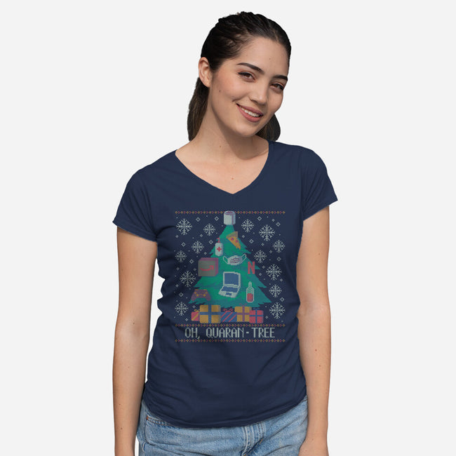 Quarantree-womens v-neck tee-xMorfina