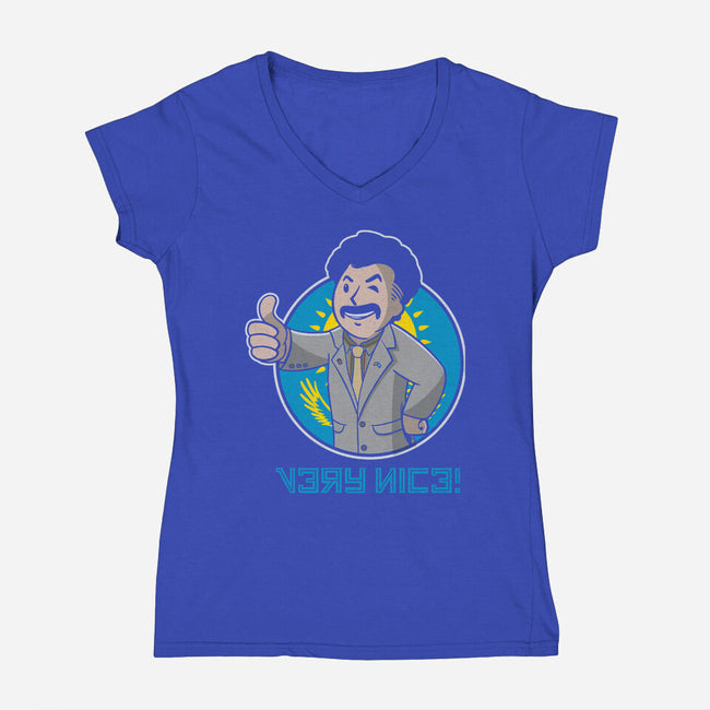 Nice Boy-womens v-neck tee-Getsousa!