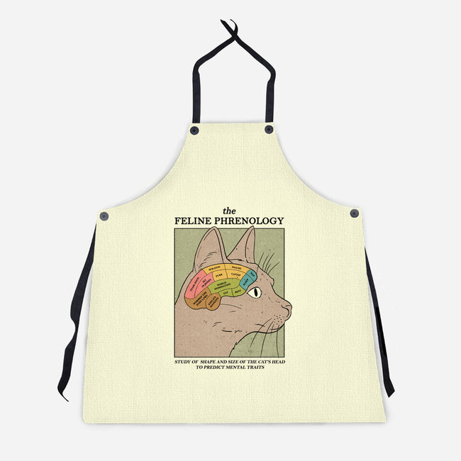 The Feline Phrenology-unisex kitchen apron-Thiago Correa