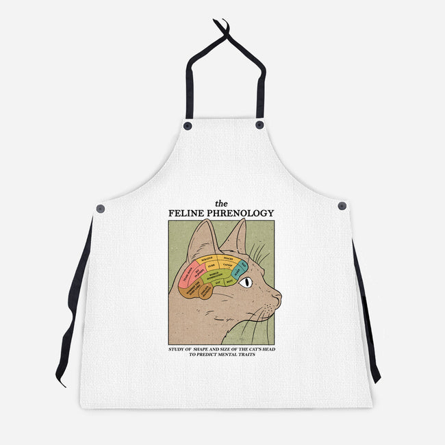The Feline Phrenology-unisex kitchen apron-Thiago Correa