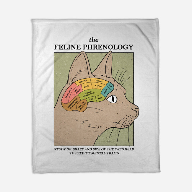 The Feline Phrenology-none fleece blanket-Thiago Correa