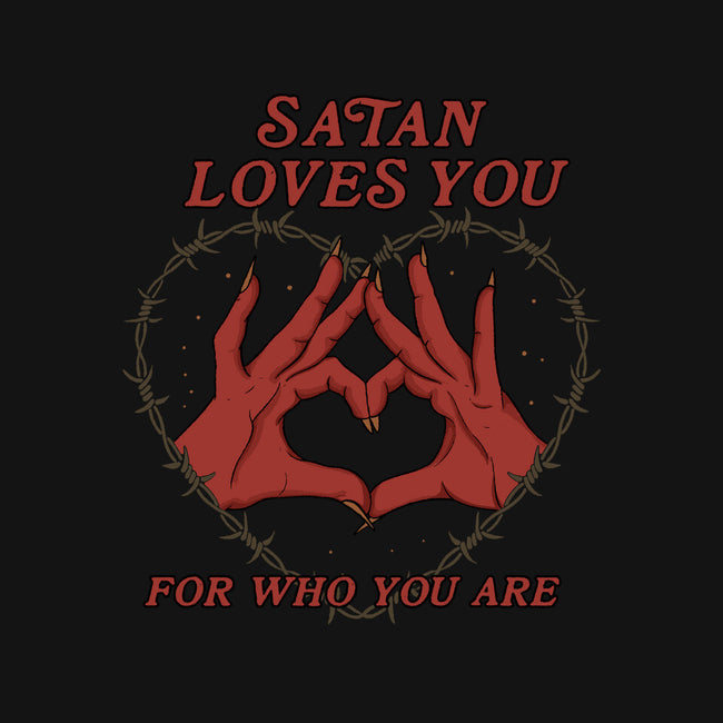 Satan Loves You-baby basic tee-Thiago Correa