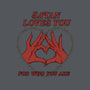 Satan Loves You-none removable cover w insert throw pillow-Thiago Correa