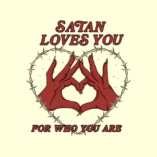 Satan Loves You-womens basic tee-Thiago Correa