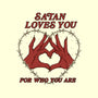 Satan Loves You-none stretched canvas-Thiago Correa