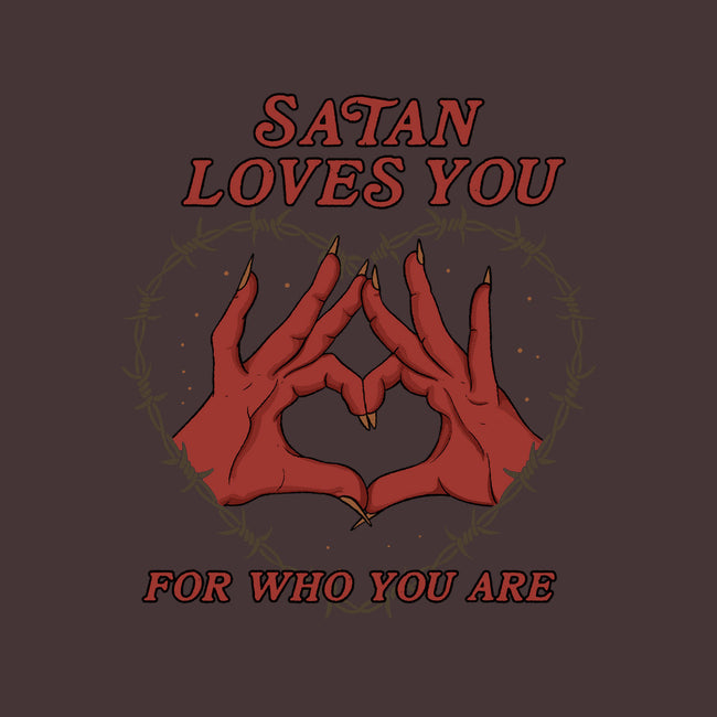 Satan Loves You-womens basic tee-Thiago Correa