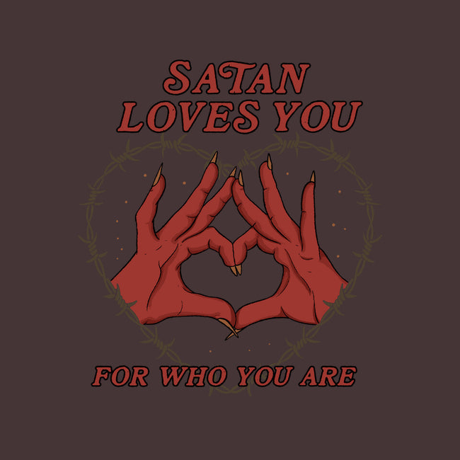 Satan Loves You-none indoor rug-Thiago Correa