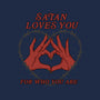 Satan Loves You-none removable cover w insert throw pillow-Thiago Correa