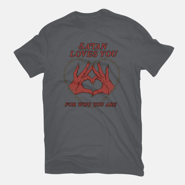 Satan Loves You-mens premium tee-Thiago Correa