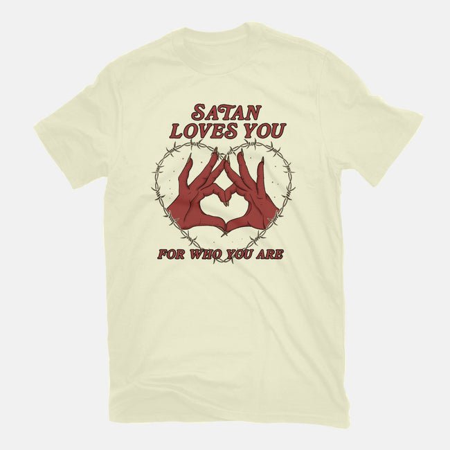 Satan Loves You-youth basic tee-Thiago Correa