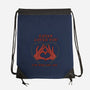 Satan Loves You-none drawstring bag-Thiago Correa