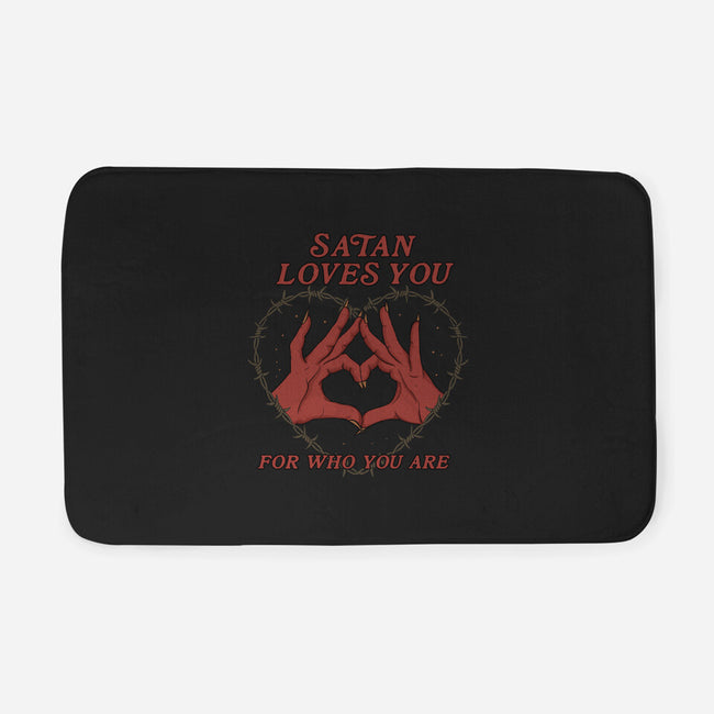 Satan Loves You-none memory foam bath mat-Thiago Correa